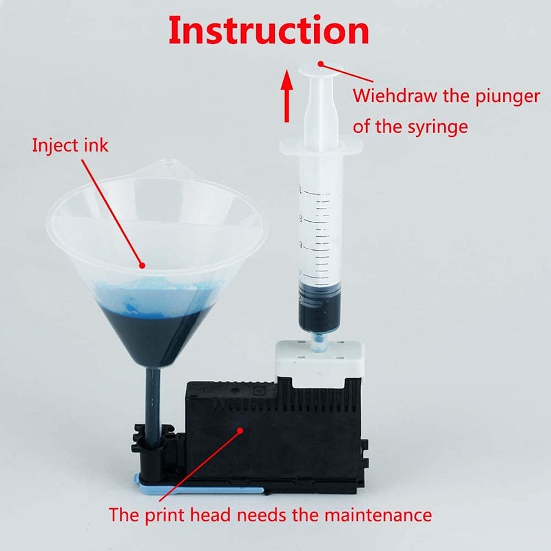 CoYlBod Printer Printhead Cleaning kit Nozzle Cleaner Unclog Maintenance Box Repair Tool for HP T610 T620 T770 T790 T795 T1100 T1120 T1200 T1300 Z2100 T2300 Z3100/PS Z3200 Z5200 Z5400 Z6100/PS Z6200/PS - Image 2